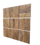 DKD Home Decor Set de 9 Decoracion Pared Moderno Natural MDF Mango 90 x 3 x 90 cm