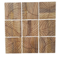 DKD Home Decor Set de Decoración de Pared de 9 Piezas de Hojas en MDF y Mango