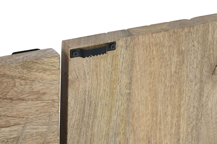 DKD Home Decor Set de 9 Decoracion Pared Moderno Natural MDF Mango 90 x 3 x 90 cm