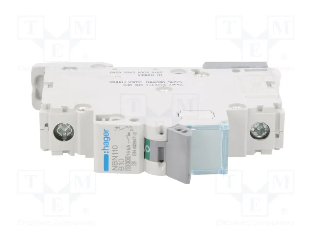 HAGER NBN110 Interruptor magnetotérmico 10A 1 Polo 10kA