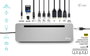 I-TEC USB-C Metálico Ergonómico 4K 3 Pantallas 2 DisplayPort 1 HDMI LAN Audio Power Delivery 100W