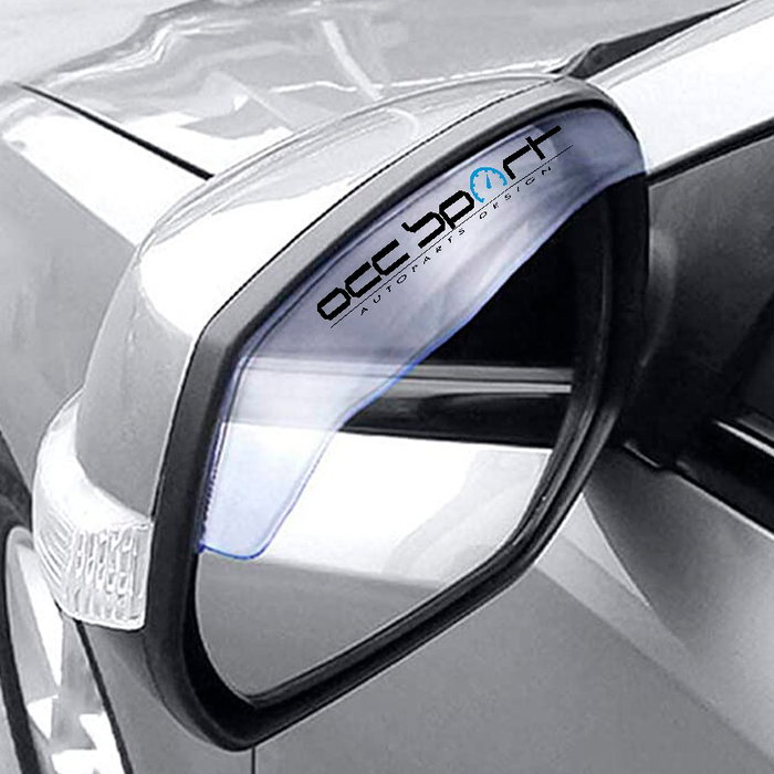 Occ Sport OCCDEC021 Protector de Lluvia Traslúcido para Espejo Retrovisor Lateral - Pack de 2, de PVC