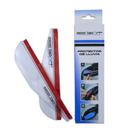 Occ Sport OCCDEC021 Protector de Lluvia Traslúcido para Espejo Retrovisor Lateral - Pack de 2, de PVC