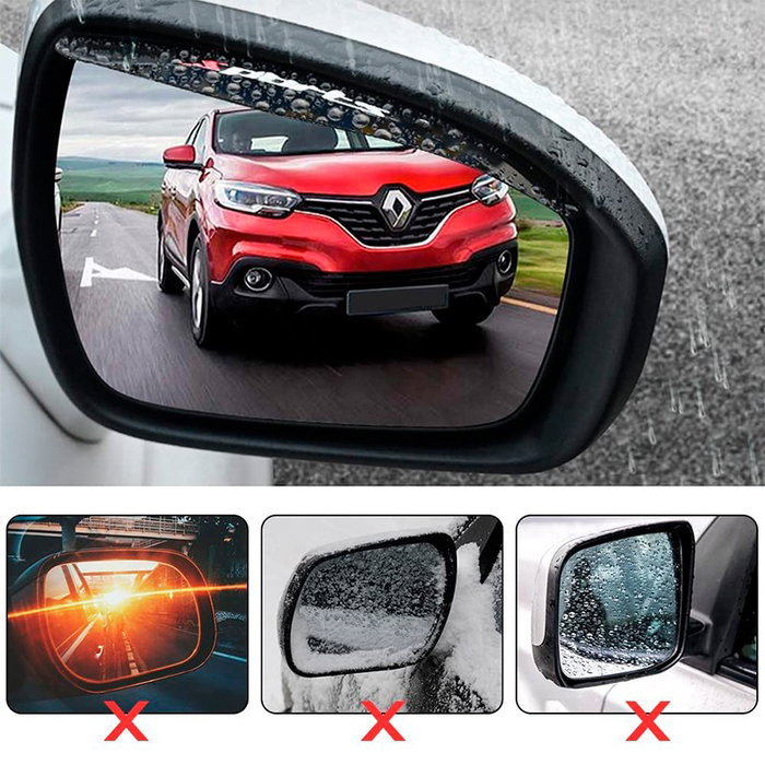 Occ Sport OCCDEC021 Protector de Lluvia Traslúcido para Espejo Retrovisor Lateral - Pack de 2, de PVC