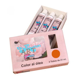 Wonder Art by Pryse Caja 3 Tubos Óleo 21ml Rojo Cadmium Medio 6250019