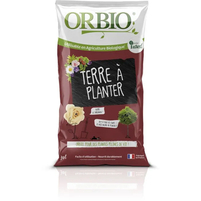 ORBIO Tierra de Plantación ORB3323663000925 - Sustrato de Cultivo Versátil Enriquecido, 30 Litros
