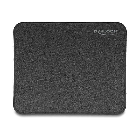 DeLOCK Mauspad Glitzer-schwarz con dimensiones 300 x 245 mm