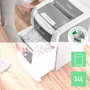 Leitz IQ 100 Autofeed P5 Blanca, Destructora de Documentos Nivel de Seguridad 5