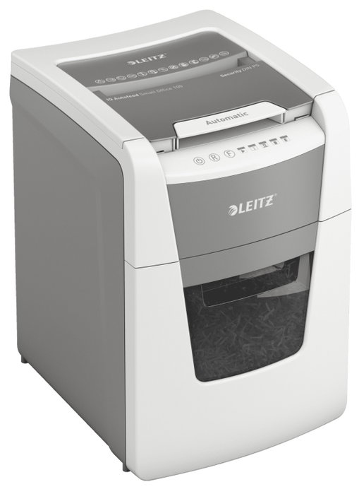 Leitz IQ 100 Autofeed P5 Blanca, Destructora de Documentos Nivel de Seguridad 5