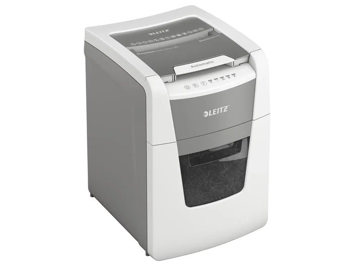 Leitz IQ 100 Autofeed P5 Destructora Automática de Papel para Pequeña Oficina, 100 Hojas, Nivel Seguridad P5, Blanca Leitz IQ 100 Autofeed P5 Destructora Automática de Papel para Pequeña Oficina, 100 Hojas, Nivel Seguridad P5, Blanca