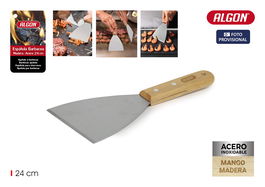Algon Espatula Barbacoa Wood 24 cm Algon Bbq (24 Unidades)