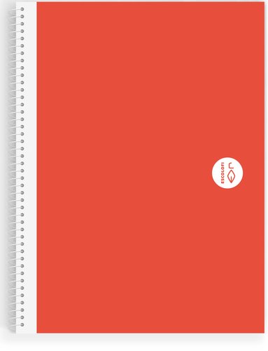 ESCOLOFI Bloc Basic tapa dura A4 80h horizontal 80g con margen coral (Set de 5) ESCOLOFI Bloc Basic tapa dura A4 80h horizontal 80g con margen coral (Set de 5)