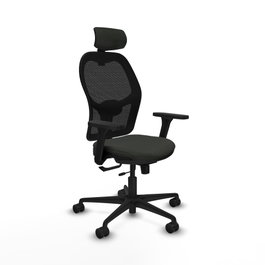 PIQUERAS Y CRESPO Silla de oficina Jorquera con mecanismo Sincro/Traslack y Brazos 3D