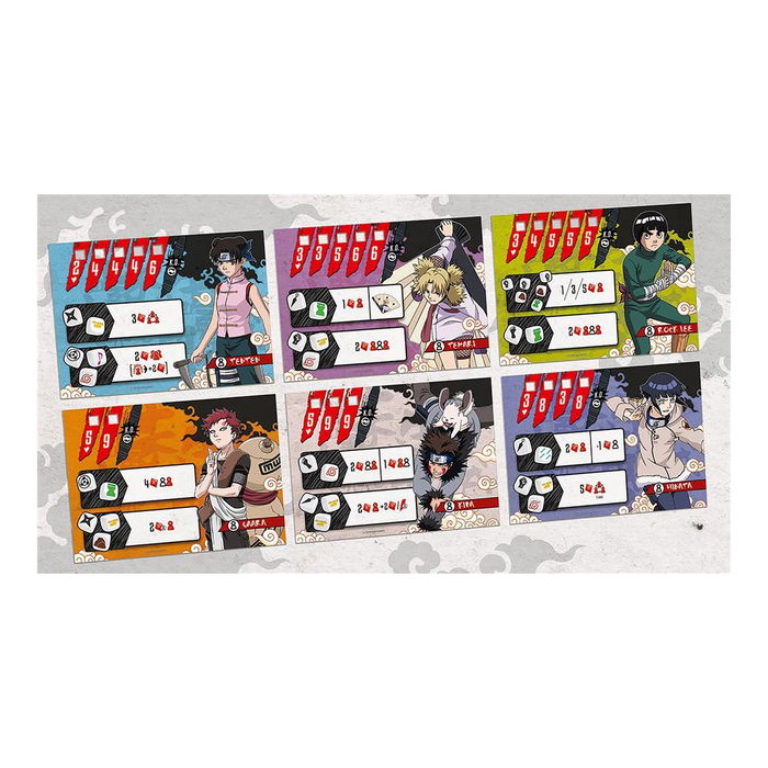 Naruto Ninja Arena - Juego de Mesa Expansión Genin Pack, Incluye 6 Nuevos Personajes, para 2-6 Jugadores (10+ Años), Contenido en Inglés y Francés (Requiere Juego Base)