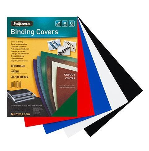 Fellowes Tapas de Encuadernación A4 de Cartón Extra Rígido Negro 750g (Pack de 50) extra rígido