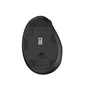 Ewent EW3208 Ratón Inalámbrico Ergonómico Recargable, Conectividad Dual 2.4GHz/Bluetooth 5.1, DPI Ajustable hasta 4000, Negro