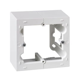 Simon Caja de Superficie Serie 10 Blanco Plástico IP20 para Pulsador Conmutador Enchufe 8.4x4x8.4 cm