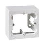 Simon Caja de Superficie Serie 10 Blanco Plástico IP20 para Pulsador Conmutador Enchufe 8.4x4x8.4 cm
