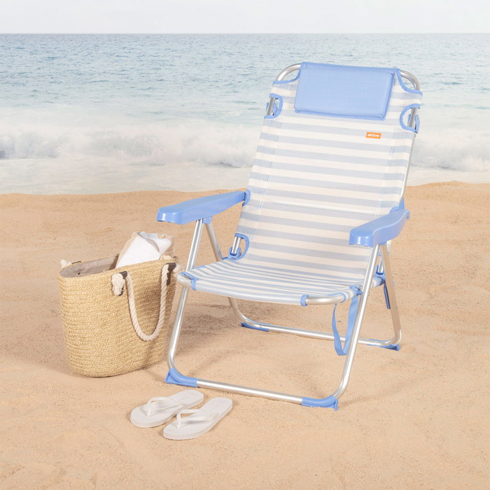 AKTIVE Silla de Playa Plegable ALU 48 AKTIVE Silla de Playa Plegable ALU 48