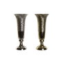 DKD Home Decor Jarrón de Aluminio Raspado Colección ANNETE Surtido de 2 Unidades