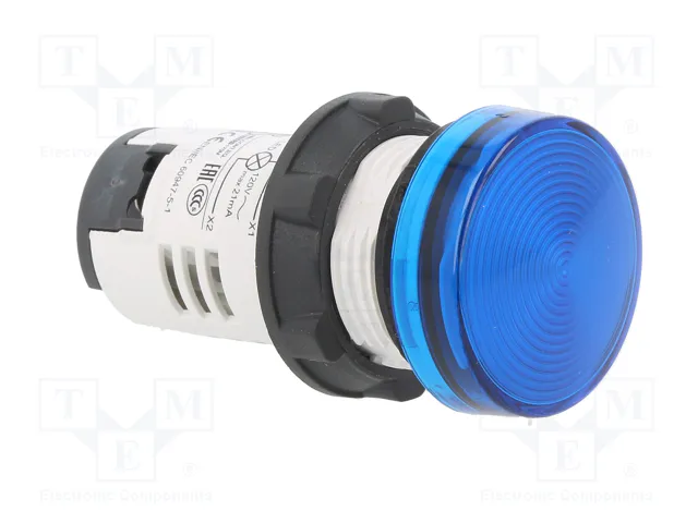 SCHNEIDER ELECTRIC Lámpara de control Harmony XB7 azul 120V 22mm SCHNEIDER ELECTRIC Lámpara de control Harmony XB7 azul 120V 22mm