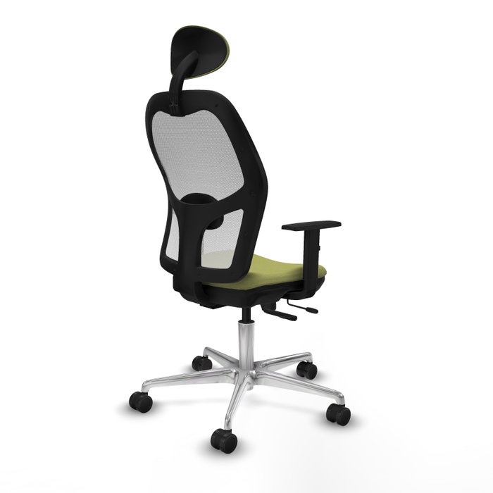 PIQUERAS Y CRESPO Silla de oficina Jorquera con mecanismo Sincro/Traslack, Verde oliva y Blanco PIQUERAS Y CRESPO Silla de oficina Jorquera con mecanismo Sincro/Traslack, Verde oliva y Blanco