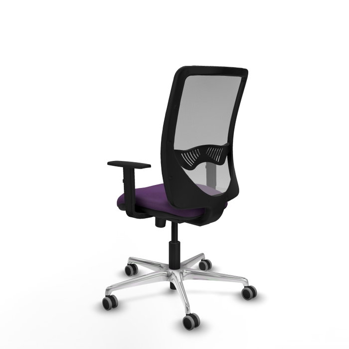 PIQUERAS Y CRESPO Silla de oficina Zulema con mecanismo Sincro, Morado y Gris