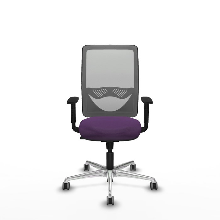 PIQUERAS Y CRESPO Silla de oficina Zulema con mecanismo Sincro, Morado y Gris