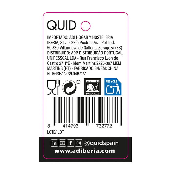 Tarro Vidrio Maison Quid 1 L (6 Unidades)