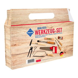 Pebaro Set de herramientas infantil de 10 piezas en caja de cartón