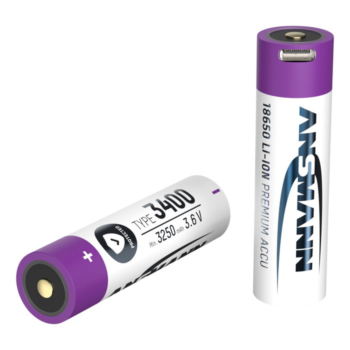 Ansmann Li-Ion 18650 3400mAh 3,6V Micro-USB 1307-0003 Ansmann Li-Ion 18650 3400mAh 3,6V Micro-USB 1307-0003