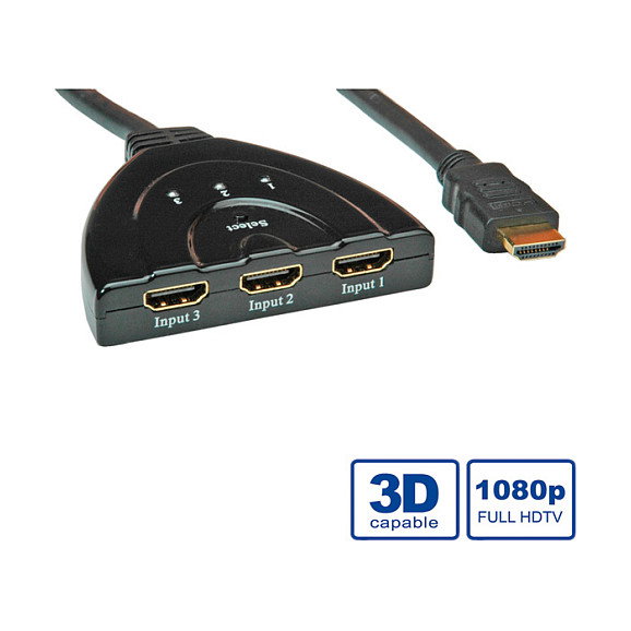 VALUE HDMI Switch 3-fach automático de 3 vías