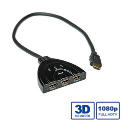 VALUE HDMI Switch 3-fach Automático para 3 Dispositivos