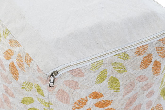 DKD Home Decor Cojin Suelo Shabby Multicolor Beige Algodon Polyester 40 x 40 x 40 cm