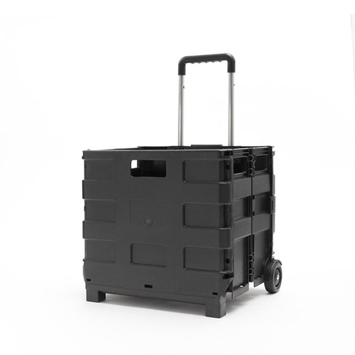 Briscoes Trolley plegable de aluminio Negro
