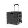 Briscoes Trolley plegable de aluminio Negro