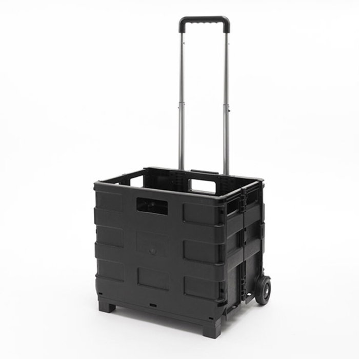 Briscoes Trolley plegable de aluminio Negro