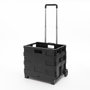 Briscoes Trolley plegable de aluminio Negro