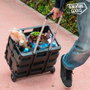 Briscoes Trolley plegable de aluminio Negro