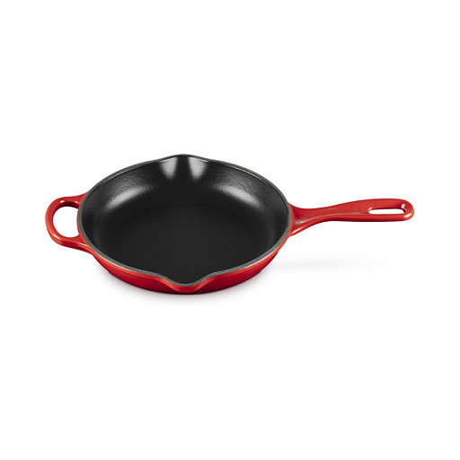 Le Creuset Sartén multiuso Signature de hierro fundido 20 cm, rojo cereza Le Creuset Sartén multiuso Signature de hierro fundido 20 cm, rojo cereza