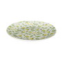Home Deco Factory Bain De Soleil Plato Postre, Estampado Limones, Diámetro 20 cm