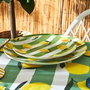 Home Deco Factory Bain De Soleil Plato Postre, Estampado Limones, Diámetro 20 cm