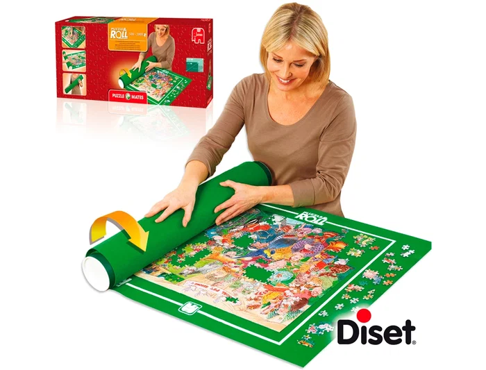 Goula Tapete Enrollable para Puzles de 500 a 2000 Piezas con Tubo para Guardar Goula Tapete Enrollable para Puzles de 500 a 2000 Piezas con Tubo para Guardar