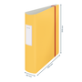 Leitz 10380019 Archivador Active Cosy 180° 80mm Amarillo