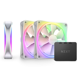 NZXT RF-D12TF-W1 Ventilador F120 RGB DUO Triple Pack 12 cm Blanco 3 Piezas