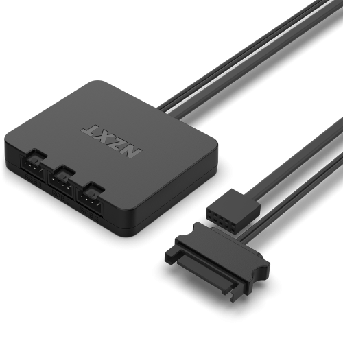 NZXT RF-D12TF-W1 F120 RGB Duo Ventilador 120 mm, Paquete de 3, Blanco, Flujo de Aire 59.1 CFM, 2000 RPM