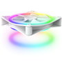 NZXT RF-D12TF-W1 F120 RGB Duo Ventilador 120 mm, Paquete de 3, Blanco, Flujo de Aire 59.1 CFM, 2000 RPM