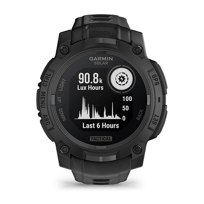 Garmin Instinct 3 Solar GPS Reloj Inteligente Tactical Edition 45 mm Negro - 0.9\" MIP, Pantalla Táctil, 10 ATM, Monitor Cardíaco, 52 g