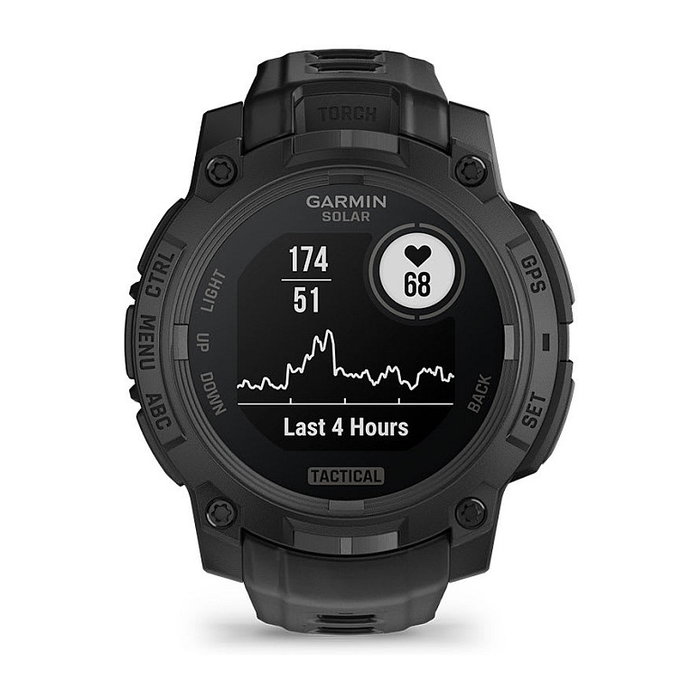 Garmin Instinct 3 Solar GPS Reloj Inteligente Tactical Edition 45 mm Negro - 0.9\" MIP, Pantalla Táctil, 10 ATM, Monitor Cardíaco, 52 g