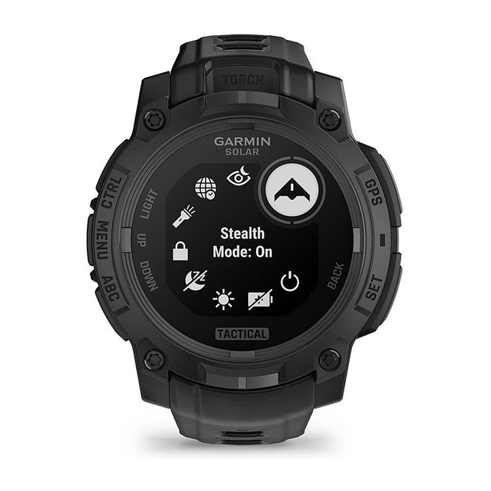 Garmin Instinct 3 Solar GPS Reloj Inteligente Tactical Edition 45 mm Negro - 0.9\" MIP, Pantalla Táctil, 10 ATM, Monitor Cardíaco, 52 g